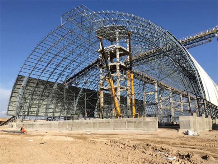 合山煤机油桶翘工程网架